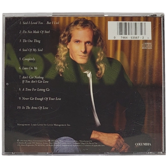 Michael Bolton The One Thing CD Sony Music 1993 - Picture 3 of 3